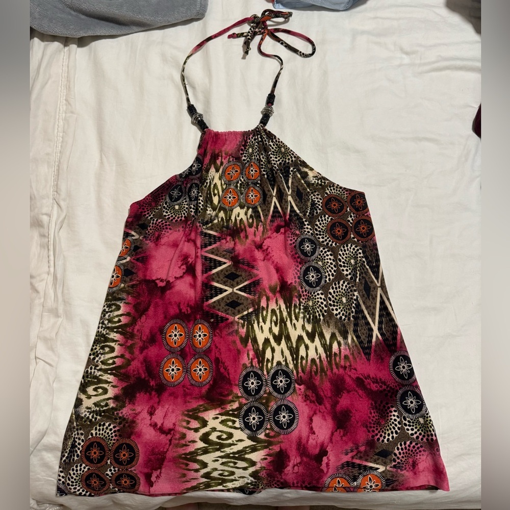 Rampage Y2K Boho Halter Top